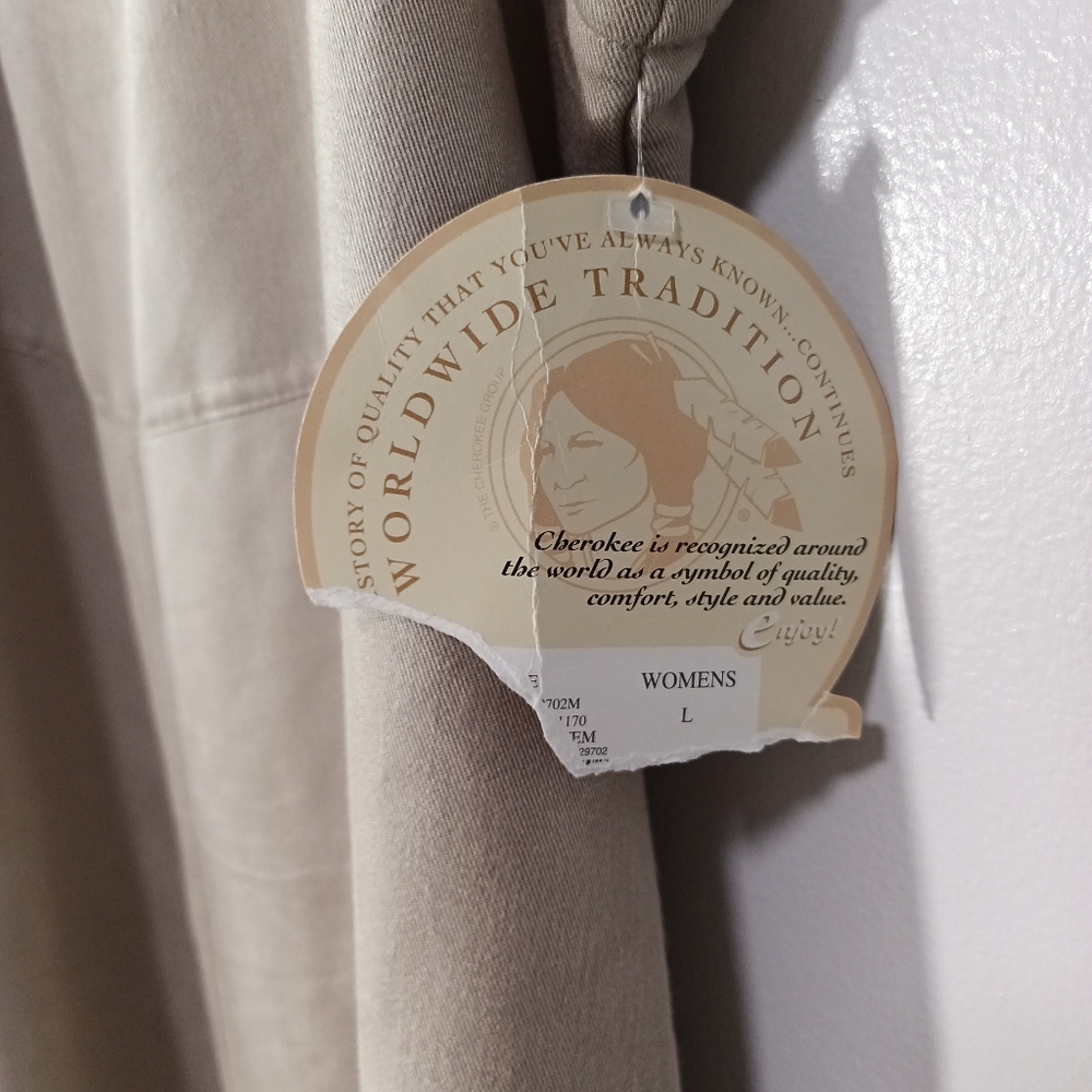 Vintage Y2K Cherokee cargo pocket maxi jumper dress in khaki size L NWT - Picture 7 of 10